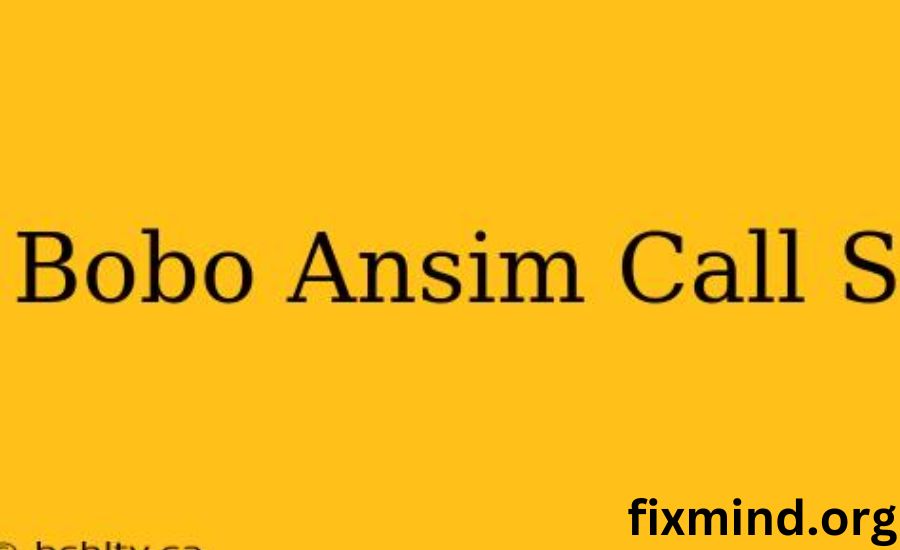 Bobo Ansim Call Service