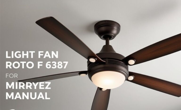 Light Fan Roto F e6387 Manual